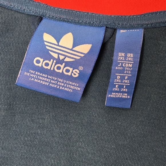 Adidas France Track Jacket Mega RARE Fleurs-de-lis Gold Trefoil 2013 Mens 2XL - Picture 12 of 16